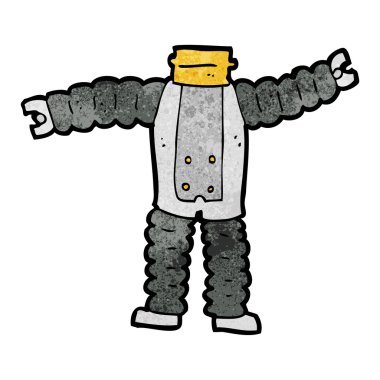 Cartoon robot gövdesi