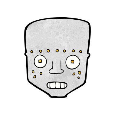 Cartoon robot baş