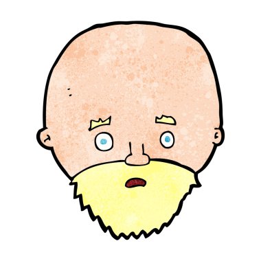 Çizgi film sakallı adamı şok etti.