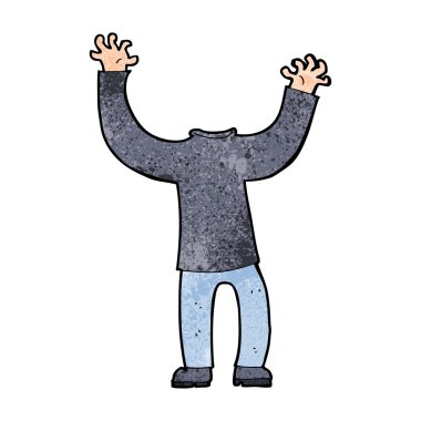 karikatür başsız vücut