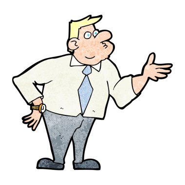 karikatür işadamı soran soru