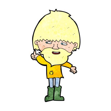 karikatür hippi erkek wellington çizme