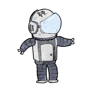 karikatür astronot