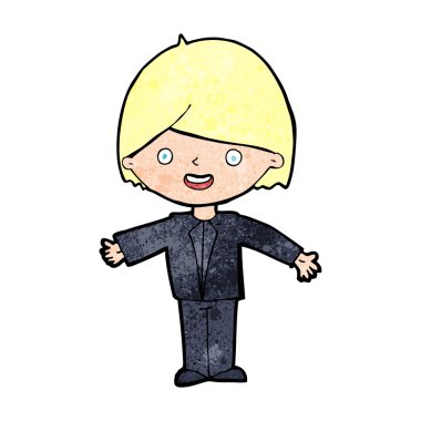 mutlu bir adam çizgi film