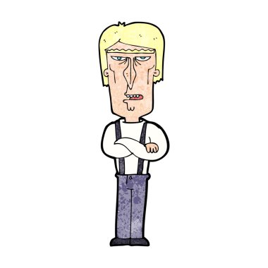 karikatür kızgın adam