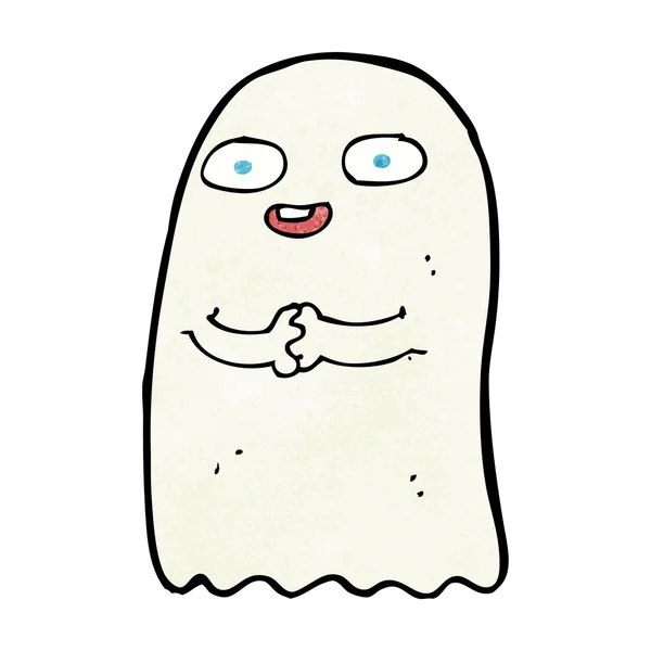 Funny cartoon ghost — Stock Vector