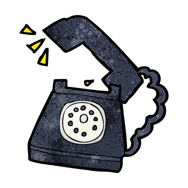 Cartoon rinkelen telefoon — Stockvector