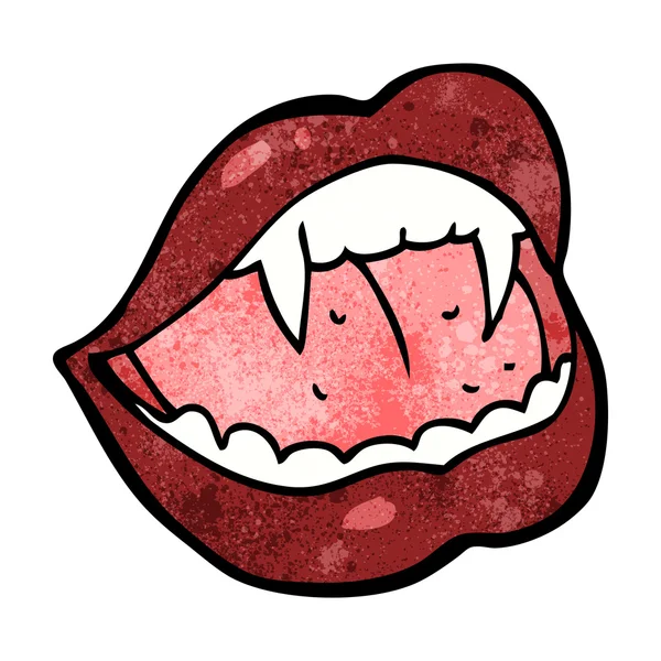 Cartoon vampire lips — Stock Vector