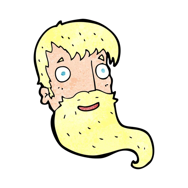 卡通胡子的男人 — 图库矢量图片