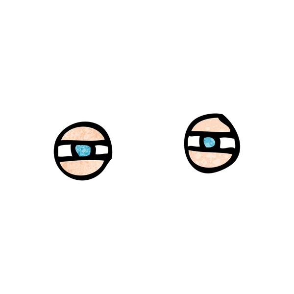 Dibujos animados ojos estrechos — Vector de stock