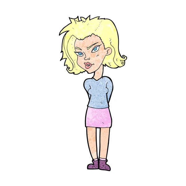 Cartoon vrouw — Stockvector