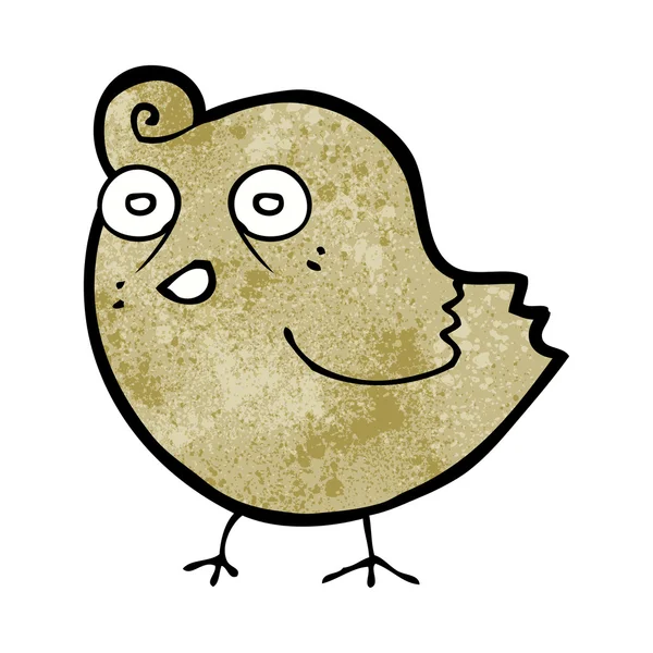 Komik karikatür kuş — Stok Vektör