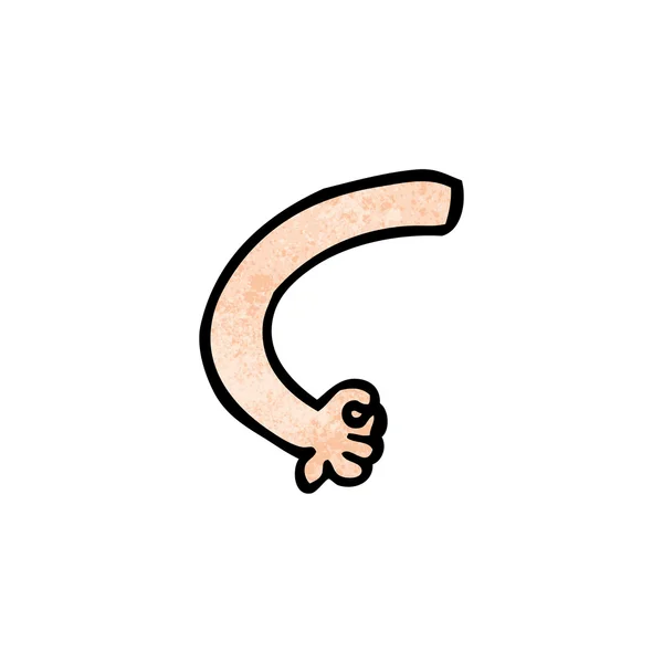 Cartoon arm — Stockvector