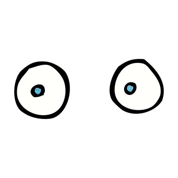 Ojos de dibujos animados — Vector de stock