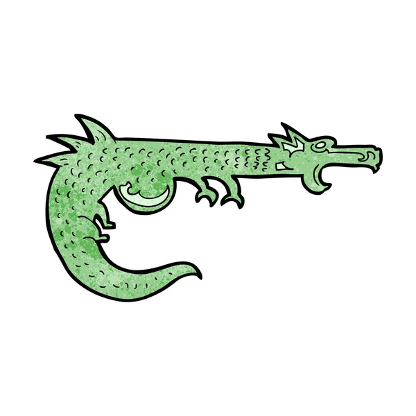 Cartoon middeleeuwse dragon — Stockvector