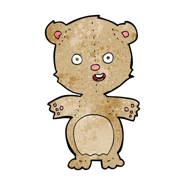 Osito de peluche de dibujos animados — Vector de stock