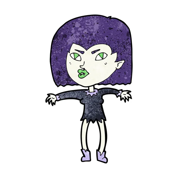 Dessin animé vampire fille — Image vectorielle