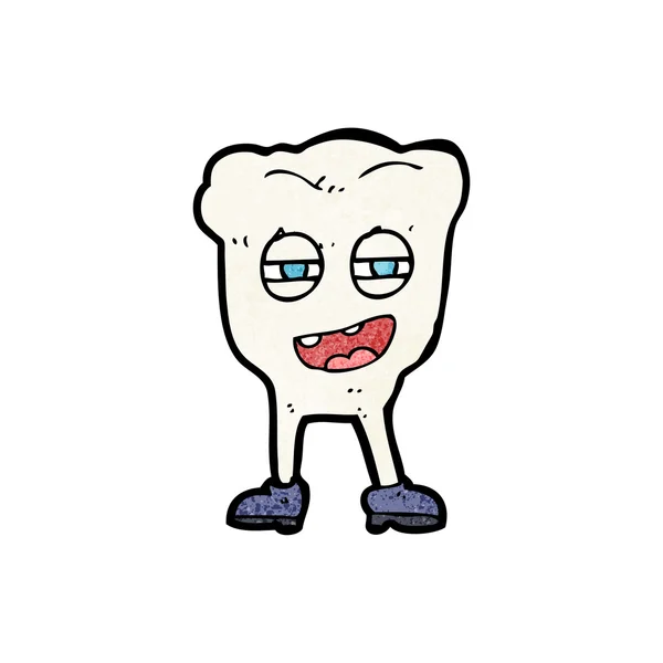 Funny tooth seriefigur — Stock vektor