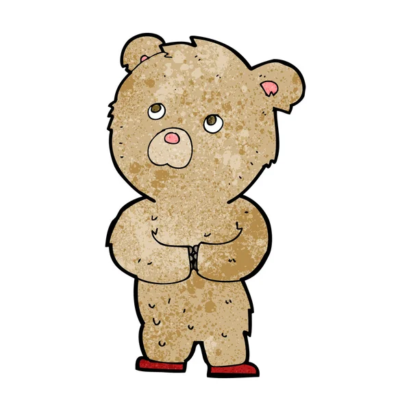 Osito de peluche de dibujos animados — Vector de stock