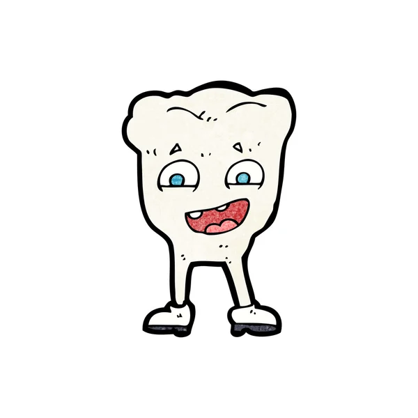 Desenhos animados dente feliz — Vetor de Stock