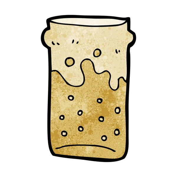 Pinta de cerveza de dibujos animados — Vector de stock