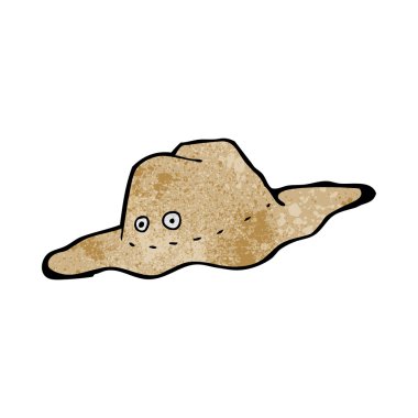 karikatür eski Avustralya şapkası