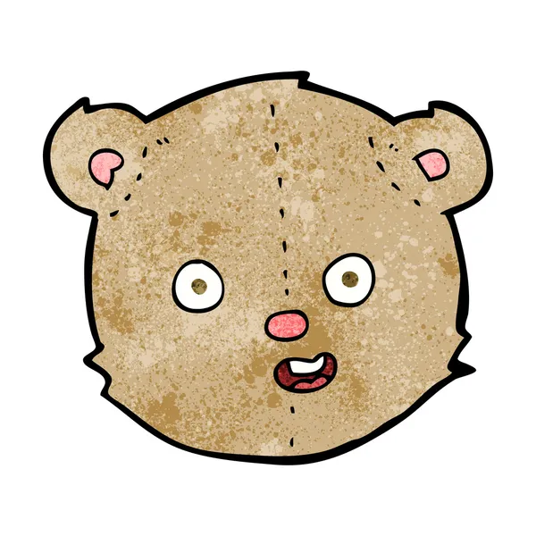 Cartoon teddy bear head — Stock Vector