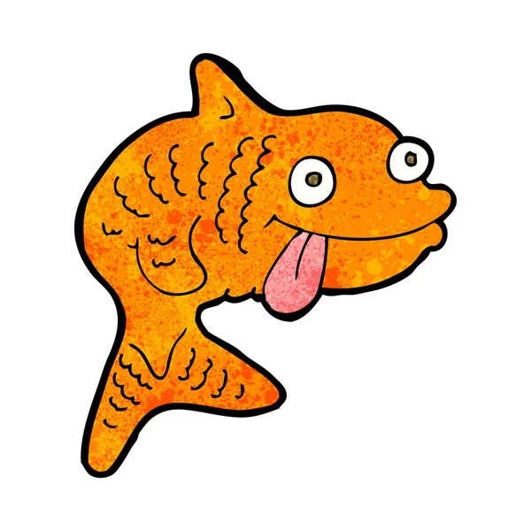 Sarjakuva kala — vektorikuva