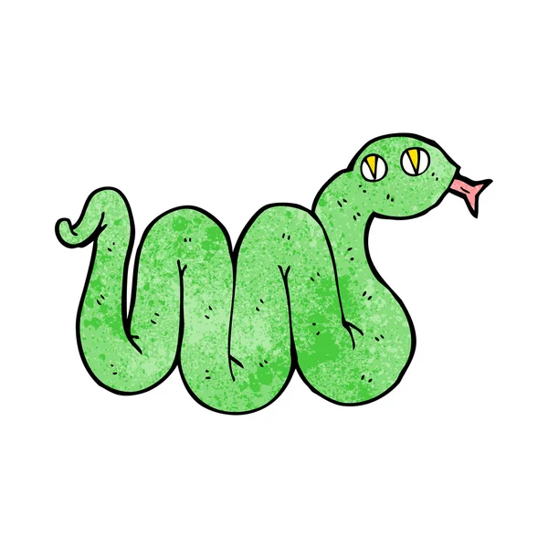 Serpiente de dibujos animados divertido — Archivo Imágenes Vectoriales