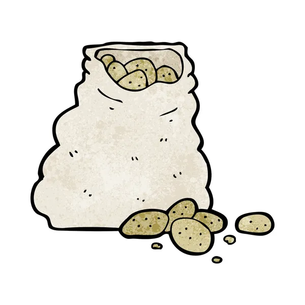 Saco de dibujos animados de patatas — Archivo Imágenes Vectoriales