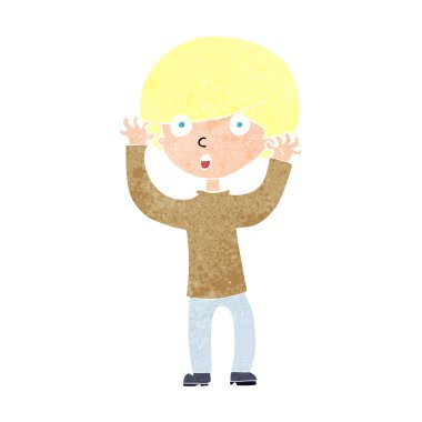 karikatür ürküyor çocuk