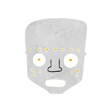Cartoon robot baş