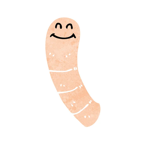 Cartoon worm — Stockvector