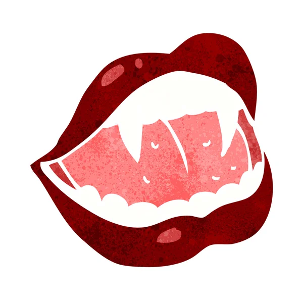 Çizgi film vampire dudaklar — Stok Vektör
