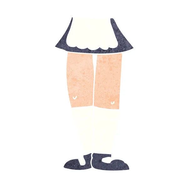 Cartoni animati gambe femminili — Vettoriale Stock