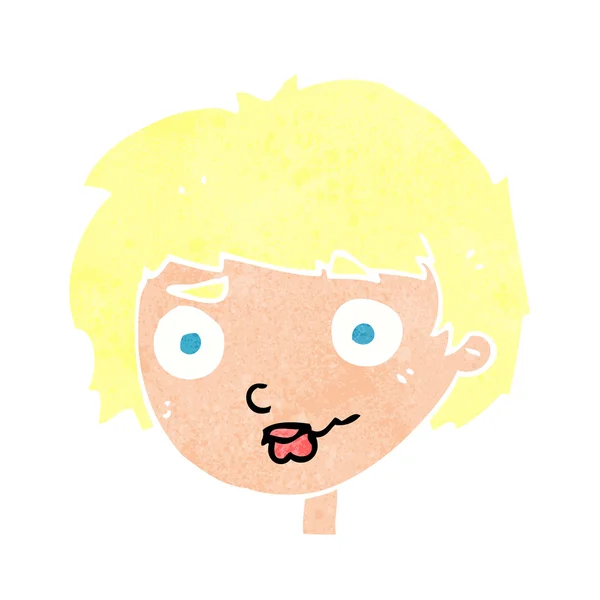 Cartoon verward vrouw — Stockvector