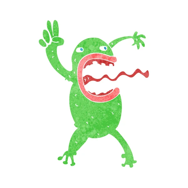 Божевільна жаба мультфільм — стоковий вектор