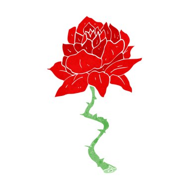 karikatür dövme gül