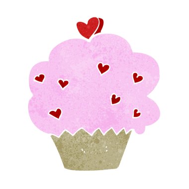 karikatür cupcake