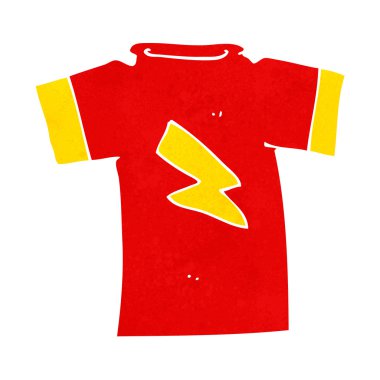 Yıldırımlı karikatür tişörtü