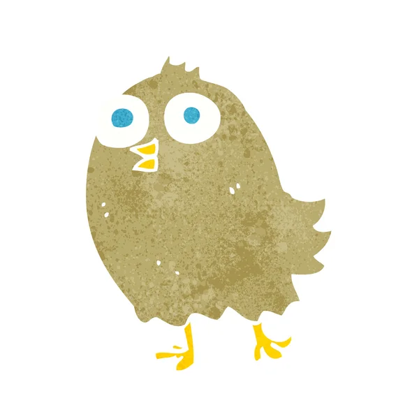 Dessin animé oiseau heureux — Image vectorielle