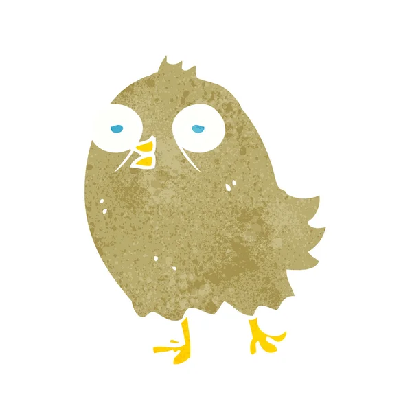 Divertido ave de dibujos animados — Vector de stock