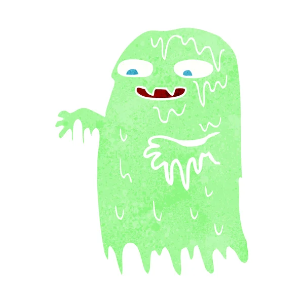 Cartoon gross slime ghost — Stock Vector