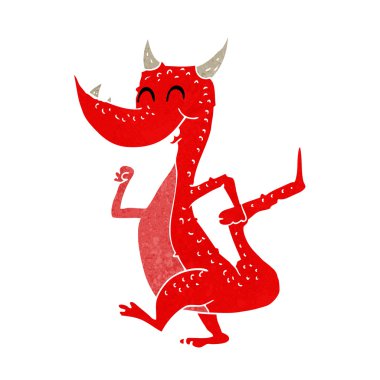 karikatür mutlu dragon