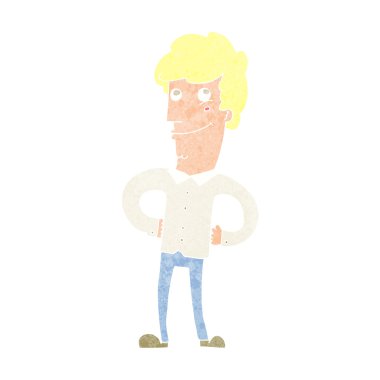 mutlu bir adam çizgi film