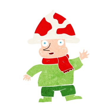 karikatür mantar adam