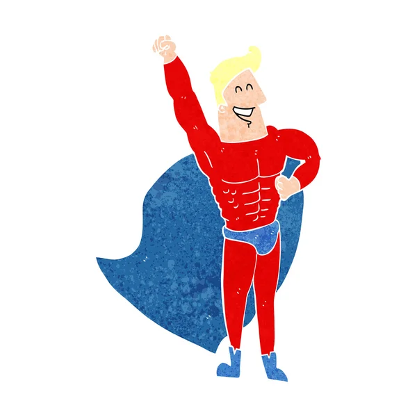 Cartoon superhero — Stock Vector