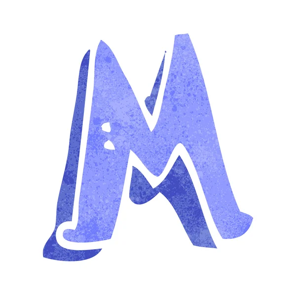 Cartoon bokstaven m — Stock vektor