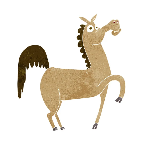 Grappige cartoon paard — Stockvector