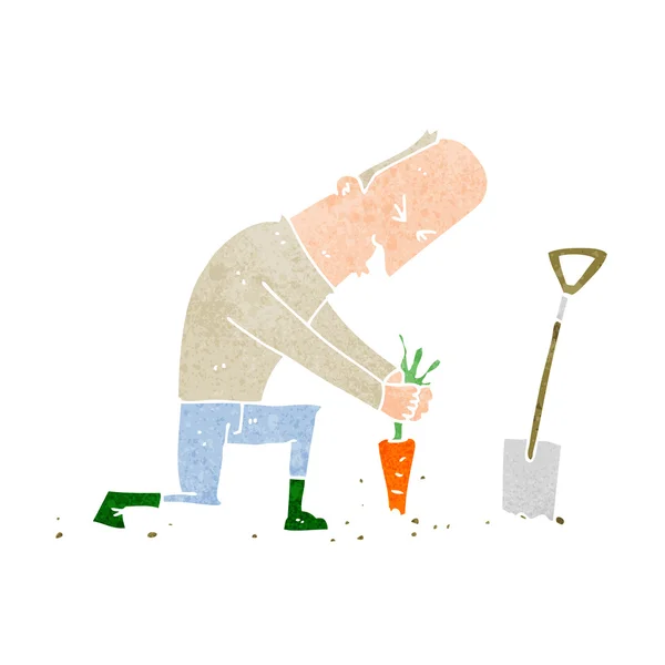 Jardinier de bande dessinée — Image vectorielle